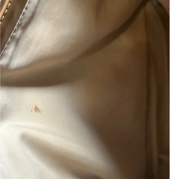 Woven Multicolor Straw Tote Bag Tan Faux Leather Handles Shoulder Purse - Picture 12 of 16